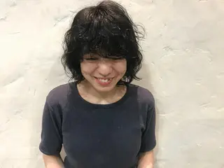 ミディアム パーマ Genta @gegege75のヘアスタイル