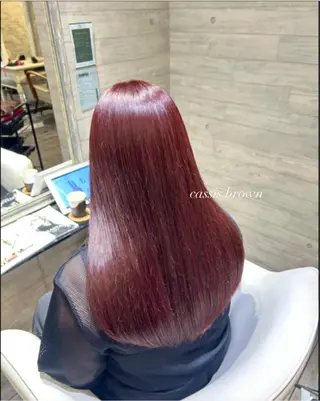 セミロング カラー 🎀暖色/ ピンク🎀seinaのヘアスタイル