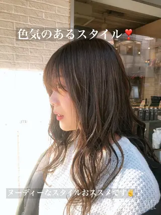 セミロング 西山 恵太郎のヘアスタイル