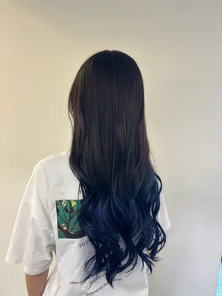 ロング カラー 小嶋 咲輝のヘアスタイル