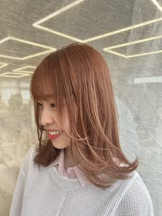 ミディアム ハイトーン/くすみ カラー seina★のヘアスタイル