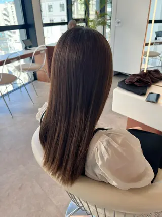 ミディアム カラー ✨髪質改善 縮毛矯正 艶髪 立川 コウキ✨のヘアスタイル