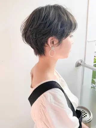 ショート カラー パーマ ショート/レイヤー なら石井知希のヘアスタイル