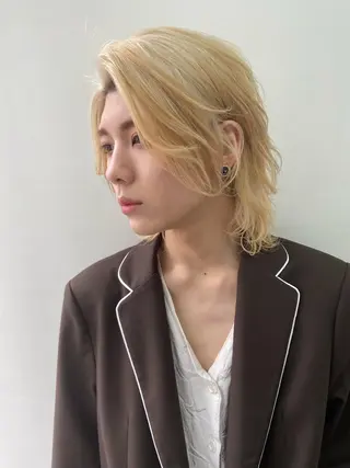 ミディアム メンズ WEG所属・韓国レイヤー/艶髪 WATSUKIのヘアスタイル