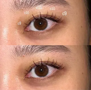 マツエク・マツパ NORA hinataのマツエク・マツパデザイン