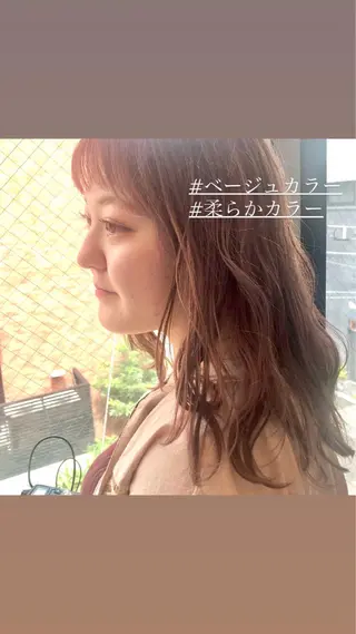 ミディアム 💎【髪質改善カラー 艶髪×縮毛矯正】💎のヘアスタイル