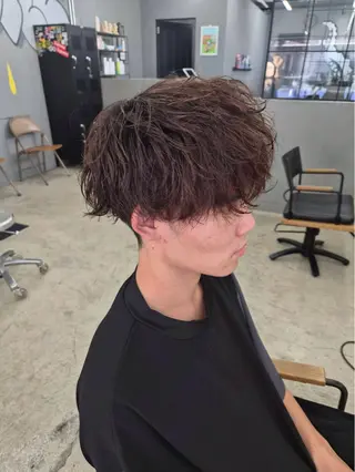 ショート パーマ メンズ メンズ専門サロン wokeのヘアスタイル