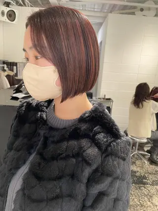 ショート カラー ヘアアレンジ 艶ハイトーン/ヘア アレンジAYAKAのヘアスタイル