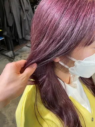 カラー La fith hair ray 札幌店所属・顔まわり/W カラー/リョウのヘアスタイル