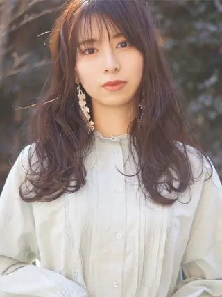 パーマ hoNua. 栄/透明感カラーのヘアスタイル