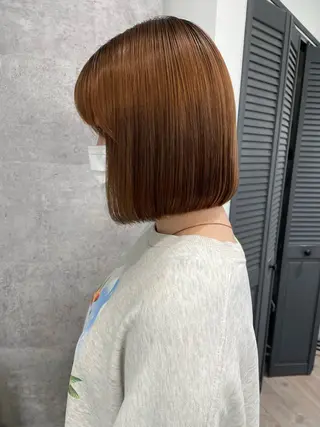 ミディアム ♡似合わせハイトーン ♡maiのヘアスタイル