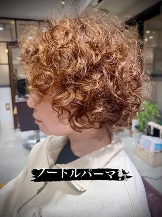 ショート パーマ Calenda/ パーソナル美髪サロンのヘアスタイル