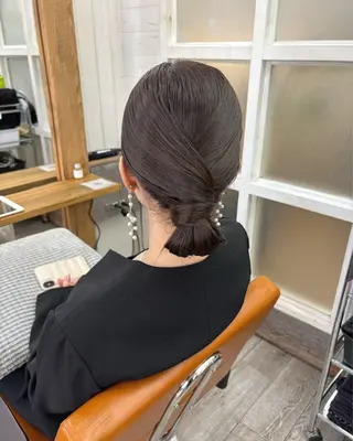 ヘアアレンジ 広島/ヘアセット /ベージュ/わかなのヘアスタイル