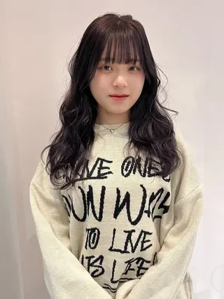 ロング カラー あ あのヘアスタイル