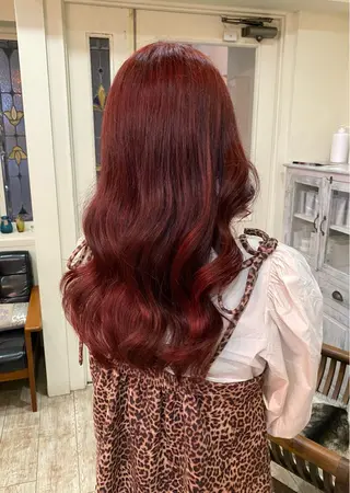 ロング カラー 【艶ヘア】 どうまえのヘアスタイル