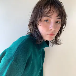 ミディアム パーマ RYOMA/ 似合わせ🎧🤍のヘアスタイル