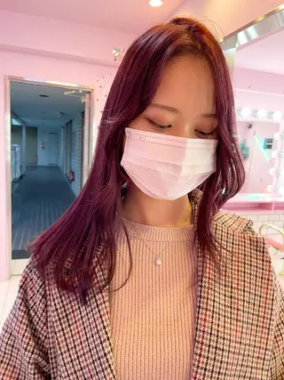 セミロング 心斎橋/ブリーチ minamiのヘアスタイル