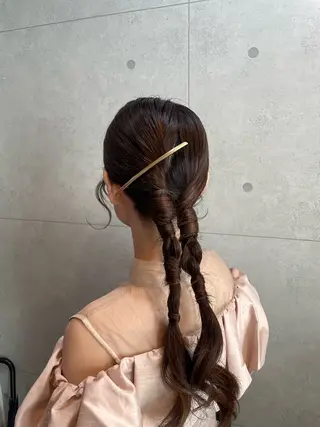 ロング 工藤 綾華のヘアスタイル