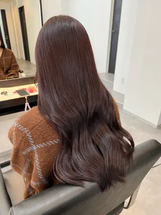 ロング カラー 中原 なおこのヘアスタイル