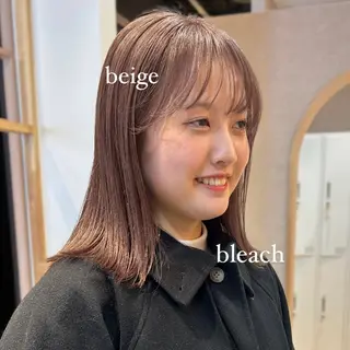 ミディアム カラー このか/似合わせ/ 透明感/ダブルカラーのヘアスタイル
