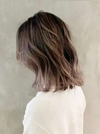 ミディアム カラー パーマ ヘアアレンジ ITbyALBUM 中野店のヘアスタイル