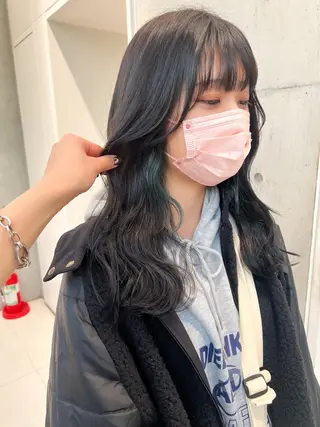 ロング カラー "小顔カット" Fuko.のヘアスタイル