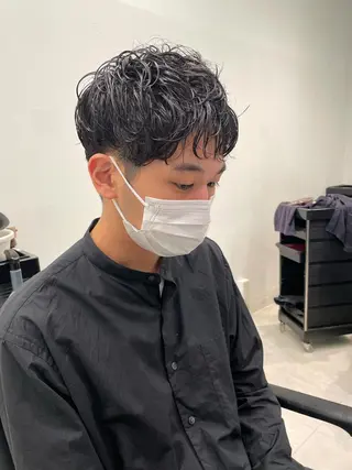 ショート パーマ メンズ キッズ オトナヘア🌸 harukaのヘアスタイル