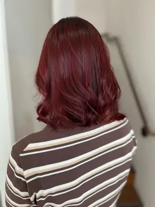 ミディアム カラー edge.下北沢 相場堅弥のヘアスタイル