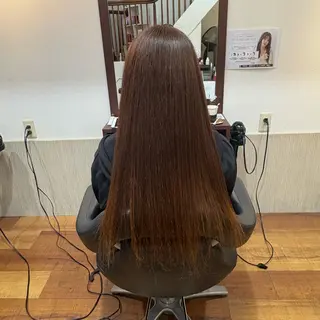 ロング MOLLASALON 浅香山店所属・髪質改善カラー 縮毛矯正🤍辻桃加のヘアスタイル