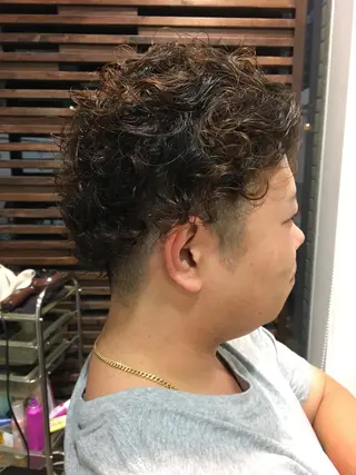 ショート パーマ 石崎 直也のヘアスタイル