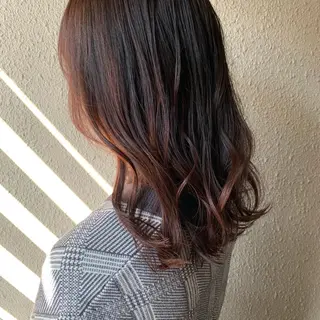 セミロング カラー chouette/ 根本優希のヘアスタイル