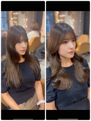 セミロング 銀座副店長/レイヤー /髪質改善/田島のヘアスタイル