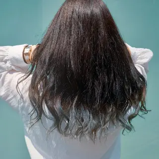 カラー セミロング 髪質改善/ブリーチ 田代 龍我のヘアスタイル