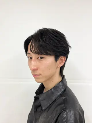 ショート パーマ メンズ 韓国風メンズ/毛流れ ヘアなら須田龍世のヘアスタイル
