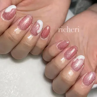 ミディアム ネイル richeri beautyのネイルデザイン