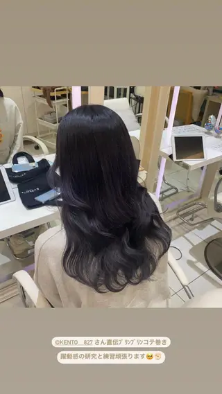 セミロング カラー mako︴ Euphoriaのヘアスタイル