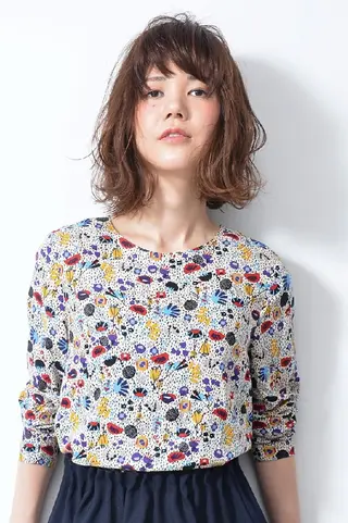 ミディアム スズラン美容室所属・フリーランス 和田のヘアスタイル