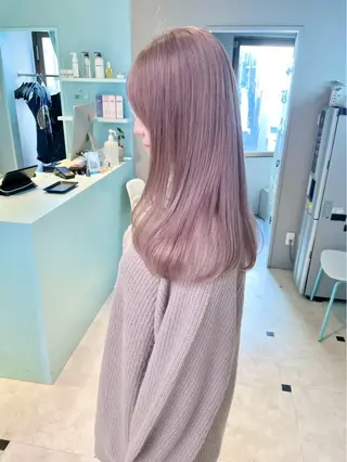 ロング カラー ハイトーン/韓国 レイヤー/るか🎀のヘアスタイル