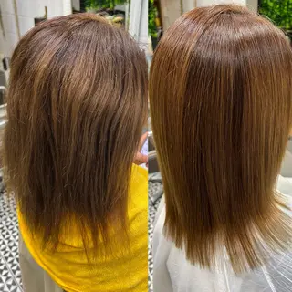 セミロング 艶髪美容室naty 元村貴裕のヘアスタイル