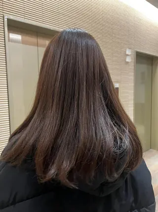 ミディアム カラー トーンアップ🦢 ユメのヘアスタイル