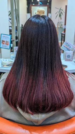 カラー ロング R hair🧡 伊藤美和🤎のヘアスタイル