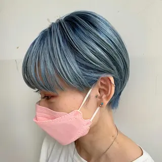 ショート カラー レイヤー専門家 ダブルカラー修のヘアスタイル