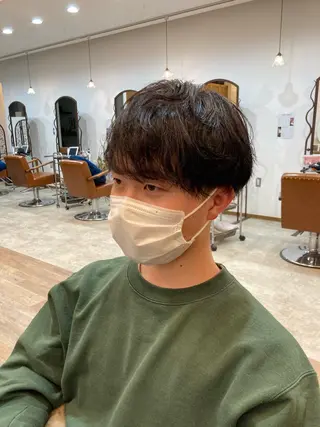 ショート パーマ メンズ カット特化型 美容師/栗本のヘアスタイル