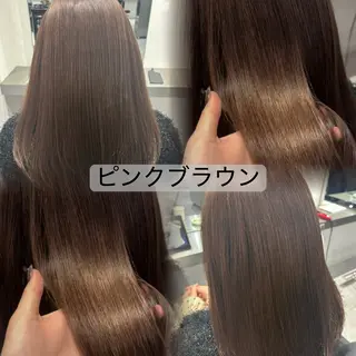 セミロング カラー 韓国透明感🇰🇷 SAKURAのヘアスタイル