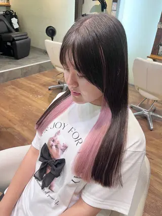 ロング 角田 満帆のヘアスタイル