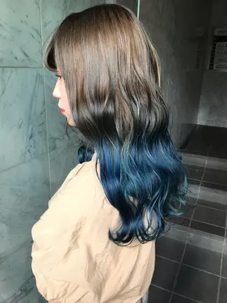 ロング カラー 🧡色落ちまで2度綺 麗なカラー🧡ヨシキのヘアスタイル