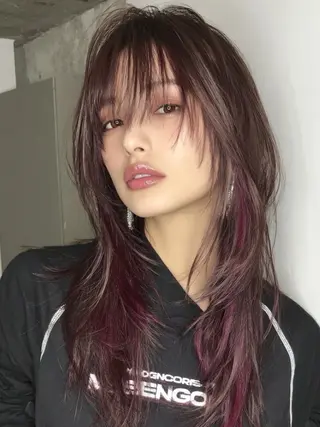 ロング カラー 🌛ダブルカラー 🌜SAYAKAのヘアスタイル