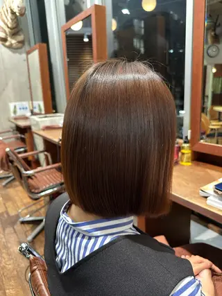 ミディアム 髪質改善トリートメント&ケアカラー MRN.新宿西口所属・👑MRN👑 HIROMIのヘアスタイル