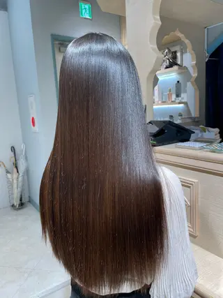 ロング カラー あさひ/艶髪 ／暖色カラーのヘアスタイル