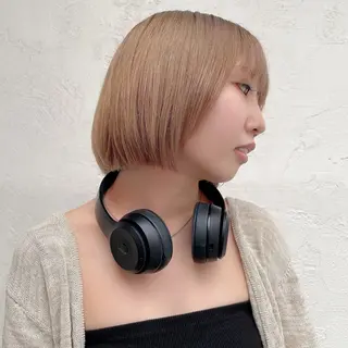 ショート カラー 顔周りカット× 髪質改善【リョウ】のヘアスタイル